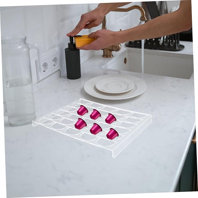 KALLORY Coffee Capsule Storage Organizer Acrylic Multi Holder - Image 4