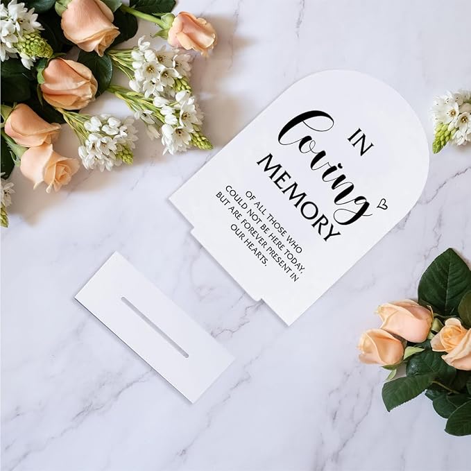 In Loving Memory Wedding Sign， Memorial Table Decor，Memory Table Sign - Image 5