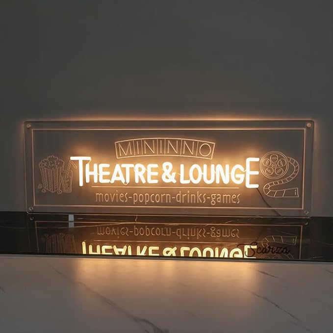 Custom Theatre & Lounge Neon Sign, Personalized Home Theater LED Neon Light - Image 4