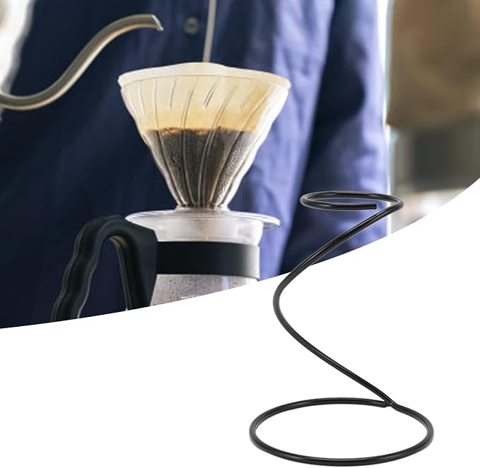 Spiral Coffee Dripper Stand, Stainless Steel Filter, Reusable Metal Filter - Image 4