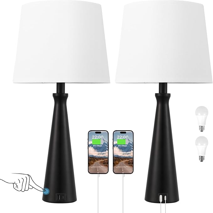 Seealle Modern Table Lamps Set of 2 - Image 9