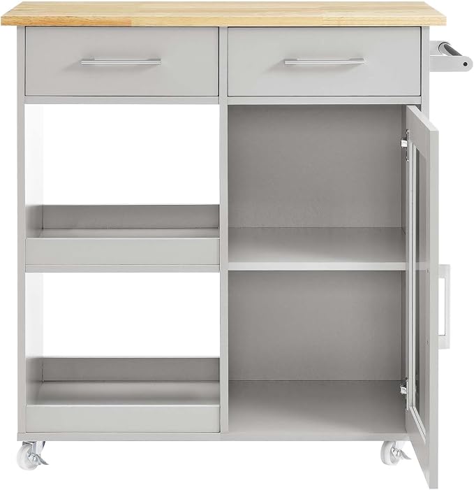 Modway Culinary Rolling Kitchen Cart - Image 5