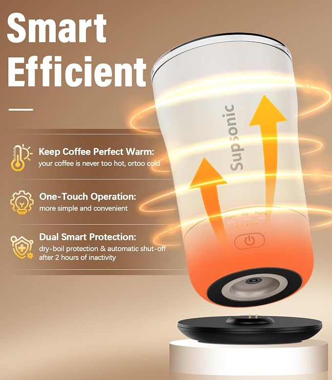 Supsonic - 14oz Heated Coffee Mug, Self-Heating Travel Mug - Image 3