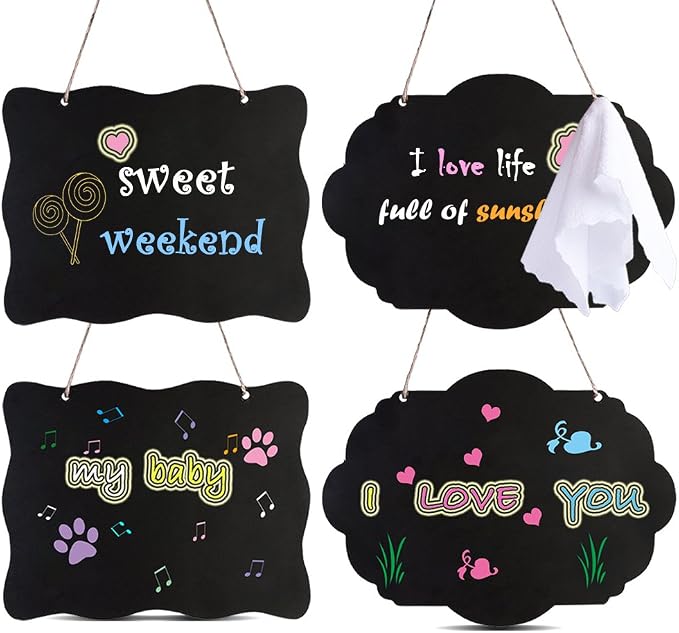 AUSTOR Chalkboard Sign 8x10 Inch Double Sided Erasable Message Board by AUSTOR