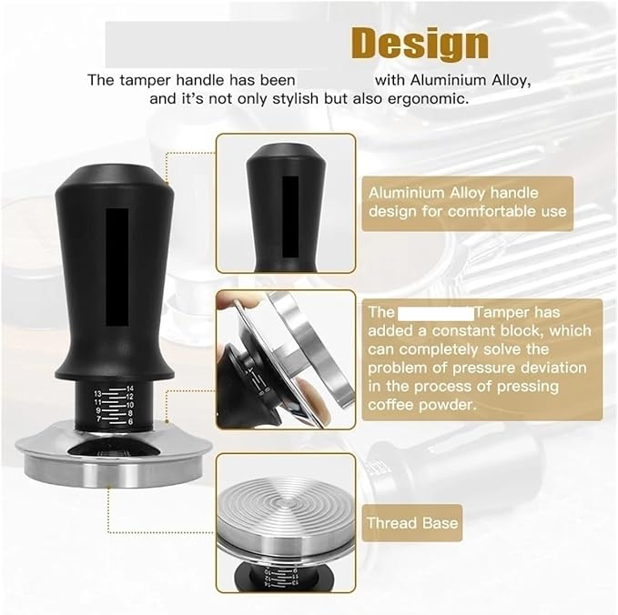 57mm 57.5mm Coffee Tamper Distributor Leveler Tool, Compatible - Image 4