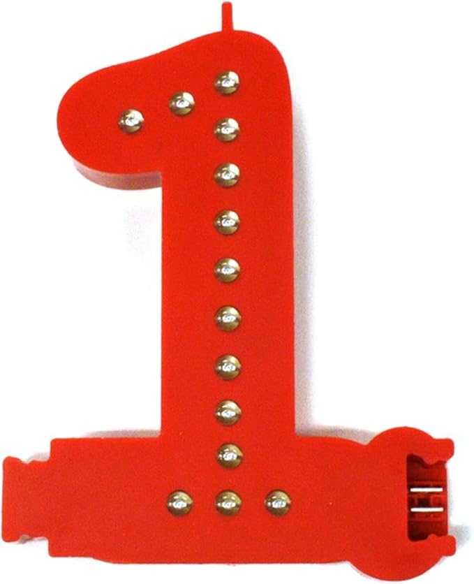 M&T Displays LED Marquee Letter Lights Modular Red Light Up Number Initial by MTDisplays