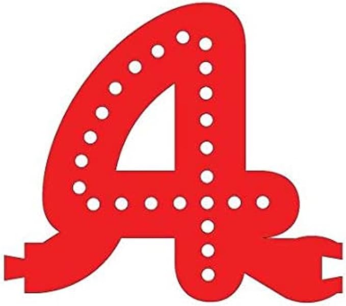 M&T Displays LED Marquee Letter Lights Modular Red Light Up Number Initial - Image 2