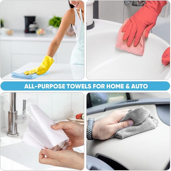AIDEA Microfiber Cleaning Cloth Roll 165 Sheets, Tear Away Microfiber Towels - Image 5
