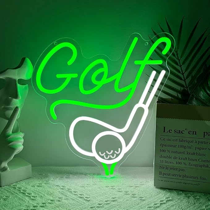Golf Neon Sign, Sport Dimmable LED Light Signs by BEISKAFNVSZ