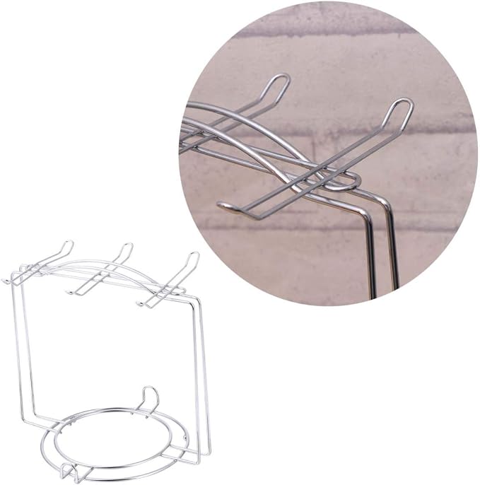 OSALADI Stainless Steel Cup Plate Organizer Rack - Image 3