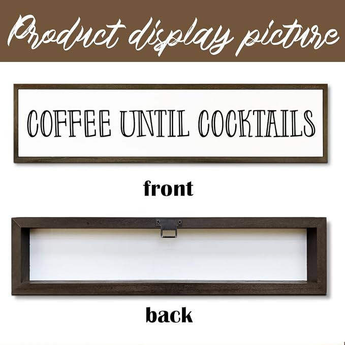 Coffees Wood Sign, Coffees Wood Decoration, Farmhouse Home Kitchen Decor - Image 3