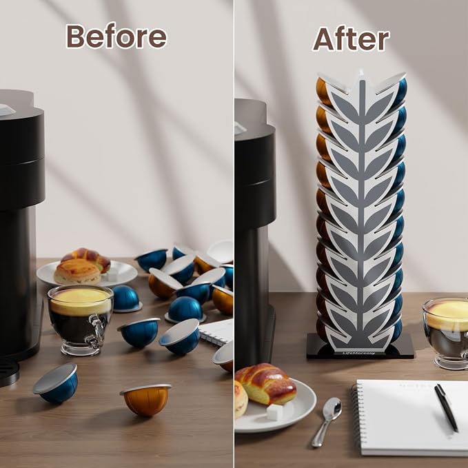 Coffee Pod Holder Stand for Nespresso Vertuoline Capsules，20 Pods Organization - Image 5