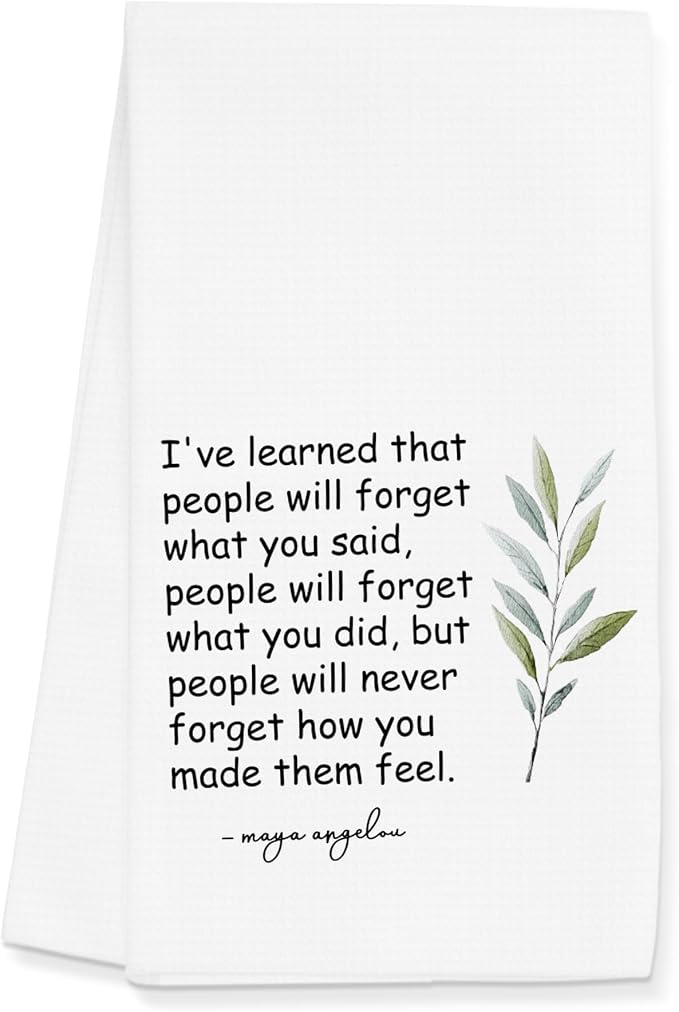 Hostess Towels Gifts for Women, Inspirational Quote Towels for Kitchen Bathroom by Gleegreets