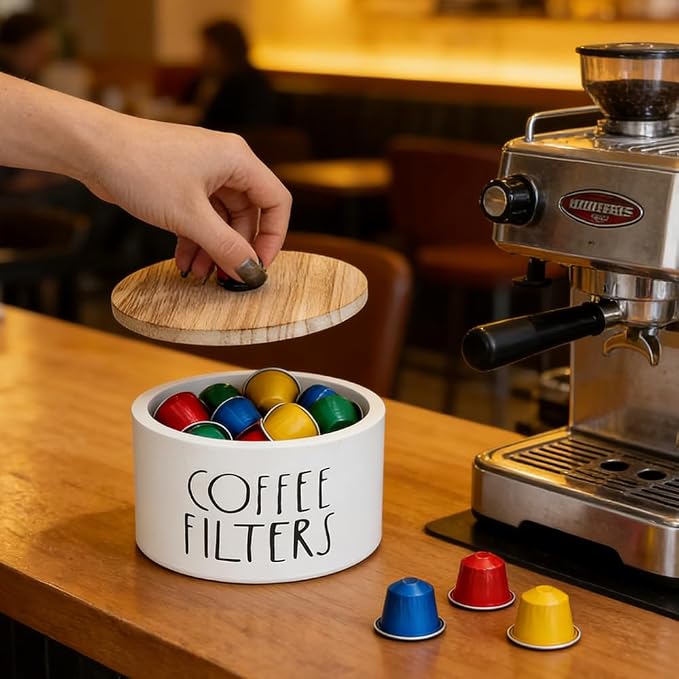 2 Pack White Coffee Filter Holder - Image 4