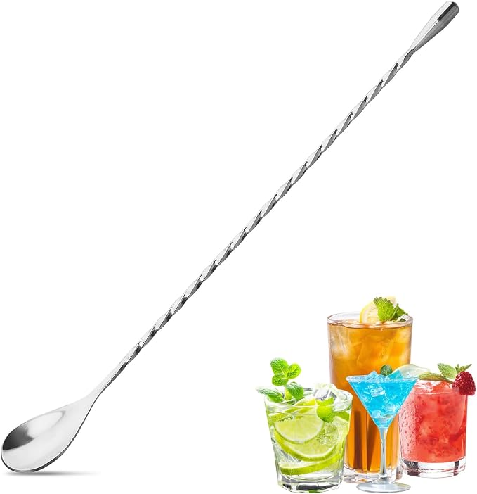 12 Inches Bar Spoon, Long Handle Mixing Stirrers by eispap