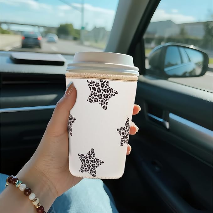 Reusable Insulated Sleeve for Iced Coffee Cup, Coffee Neoprene Sleeve for Cold - Image 2