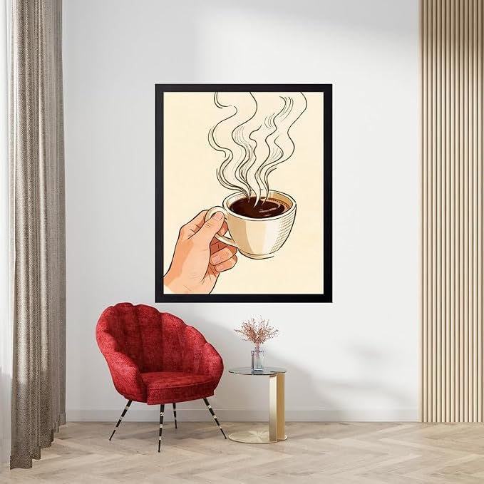 Lawrence Williams Designs Steaming Coffee Cup Poster - Image 5
