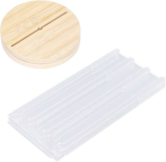 48 - Hole Rotatable Coffee Capsule Holder, Acrylic and Wood Pod Rack Stand - Image 3