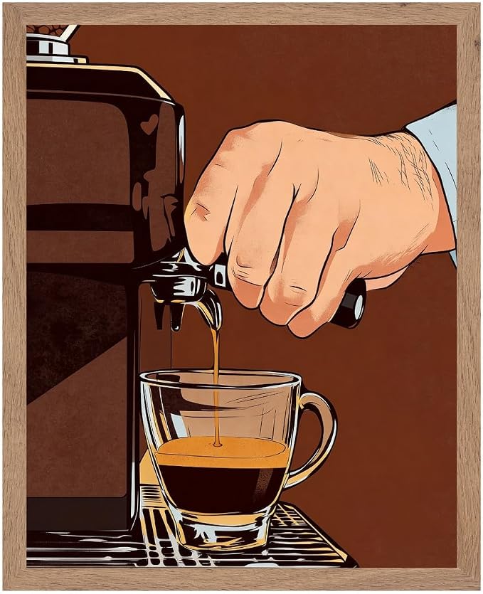 Lawrence Williams Designs Espresso Coffee Machine Poster by LawrenceWilliamsDesigns