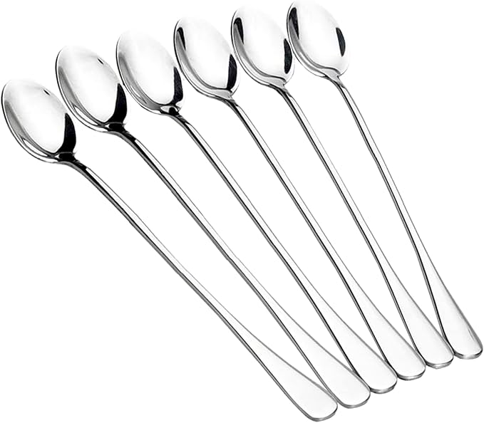 Long Handle Iced Tea Spoons, Ice Cream, Cold Drinks by Monfasye