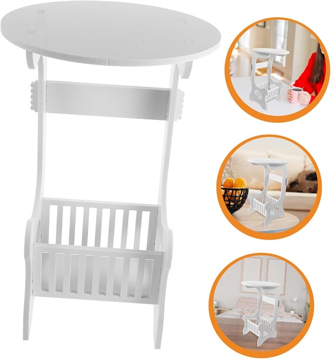 MERRYHAPY Modern Small Round Accent Table - Image 9