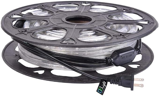 DELight AC 110-120V Waterproof IP65 50ft Crystal 3000K Warm White 540 LED Rope - Image 7