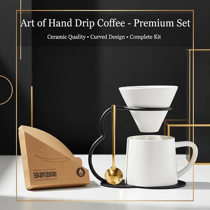 Pour Over Coffee Maker set, Ceramic Coffee Maker - Image 2