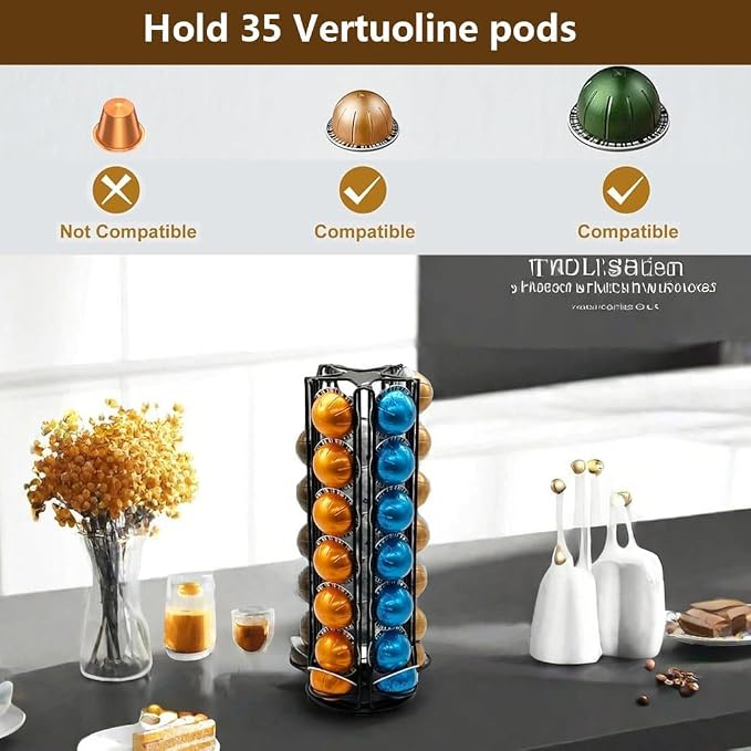 Miuly Coffee Capsule Holder For Nespresso Vertuoline, Coffee Capsule Stands - Image 3