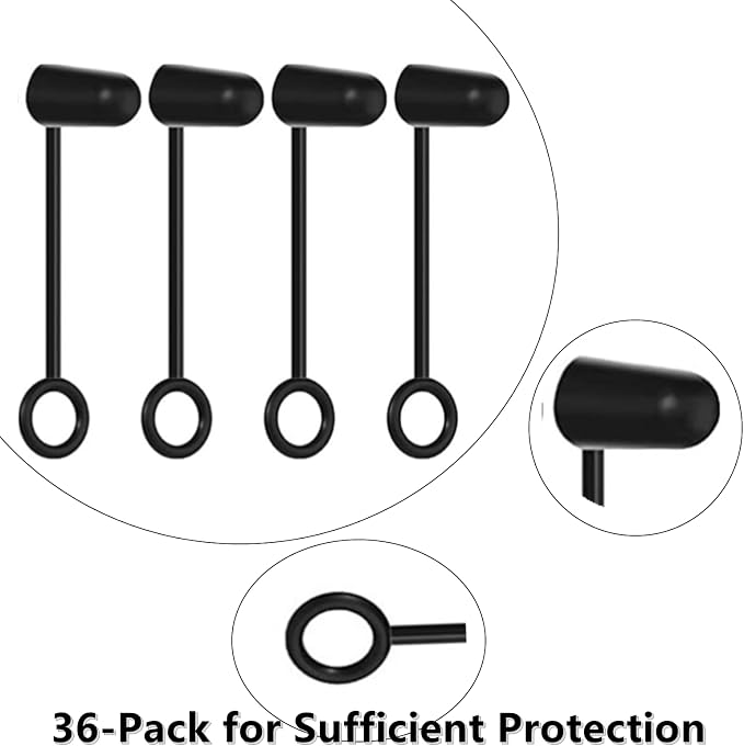 36 Pack Rubber Pourers Dust Caps – Hooded Spout Covers - Image 3