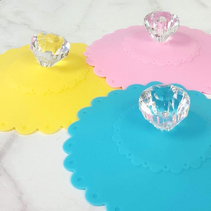 allydrew Silicone Cup Lids, Anti-Dust Leak-Proof Coffee Mug Covers - Image 3
