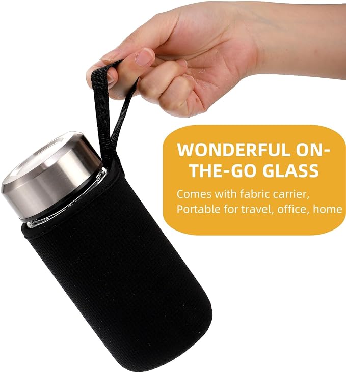 WRINGKIT 2 Pack Glass Juice Bottles - Image 4