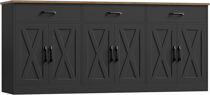 HOSTACK 71" Large Sideboard Buffet Cabinet by HOSTACK