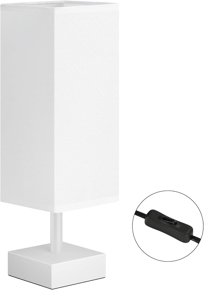aooshine White Small Table Lamp - Image 2