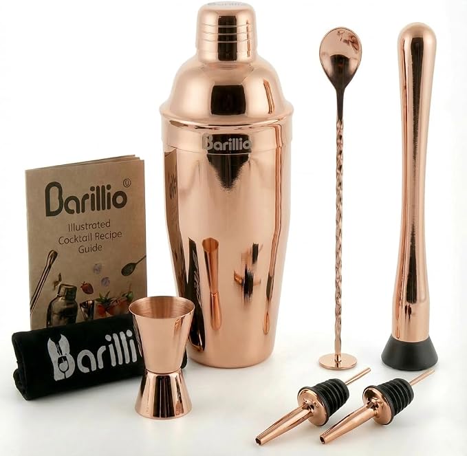 Barillio Rose Gold Mixology Bartender Kit by Barillio