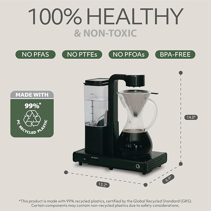 WILLOW 10 Cup Drip Coffee Maker, Automatic Pour Over Coffee Maker - Image 6