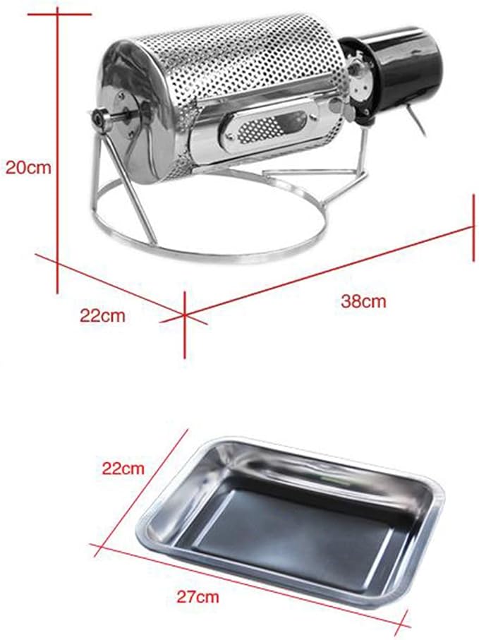 Coffee Bean Roaster Machine, Stainless Steel Drum Type Baking Machine, - Image 4