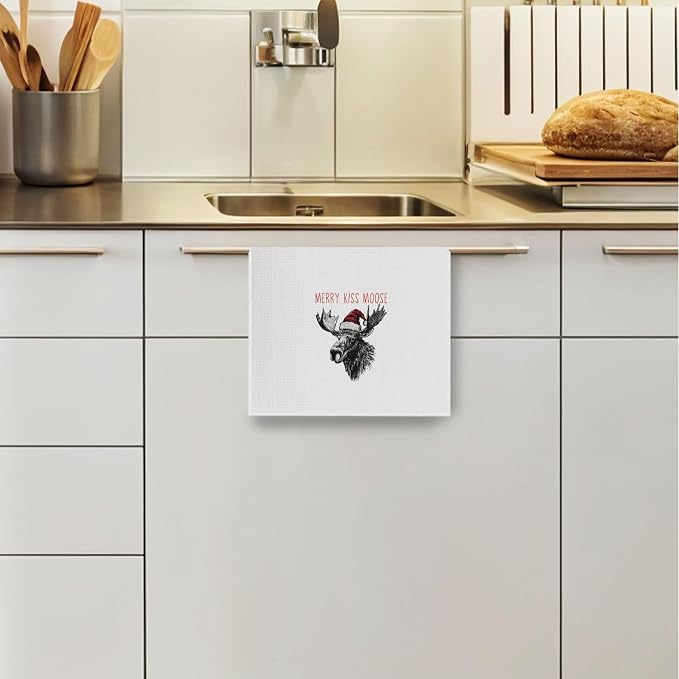 Moose Christmas Kitchen Towels - Image 3