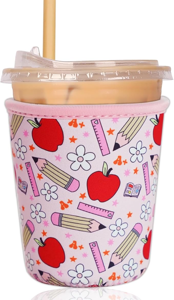 Reusable Insulated Sleeve for Iced Coffee Cup, Coffee Neoprene Sleeve for Cold by Unknown