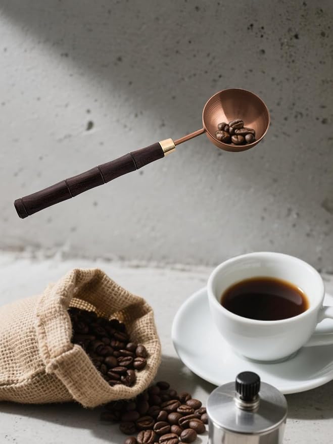 Ebony Wood Handle Coffee Spoon – Exquisite and Portable Stainless Steel Spoon - Image 3