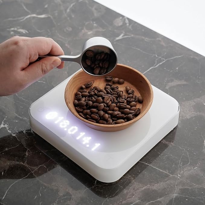 watchget Coffee Drip Tray, Wood Coffee Beans Dosing& Weighing Tray, Pour Over - Image 5