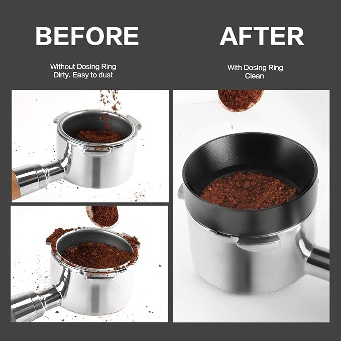 1pc Espresso Dosing Funnel 51/53/58mm Coffee Dosing Ring Aluminum Espresso - Image 7