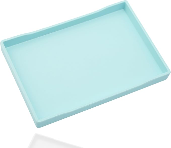 Blue Serving Tray for Gathering Small Items | Serving Accessory, Perfume and by VCREATC-VCREATEFORCUSTOMER