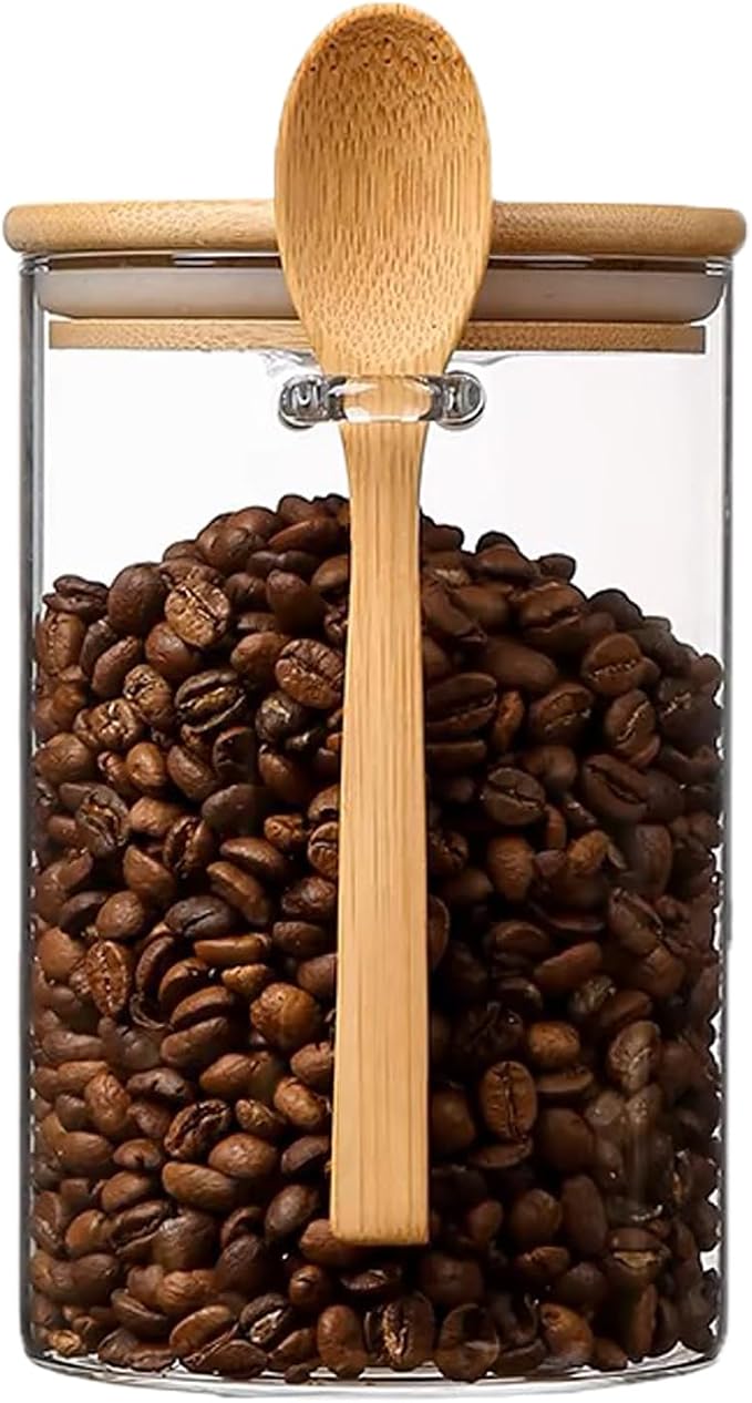 CNWSGEM Sugar Bowls Sugar Container 25.36 FL OZ Glass Coffee Canister Airtight by Unknown