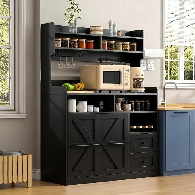 VVFLU Hutch Storage Buffet Cabinet - Image 7