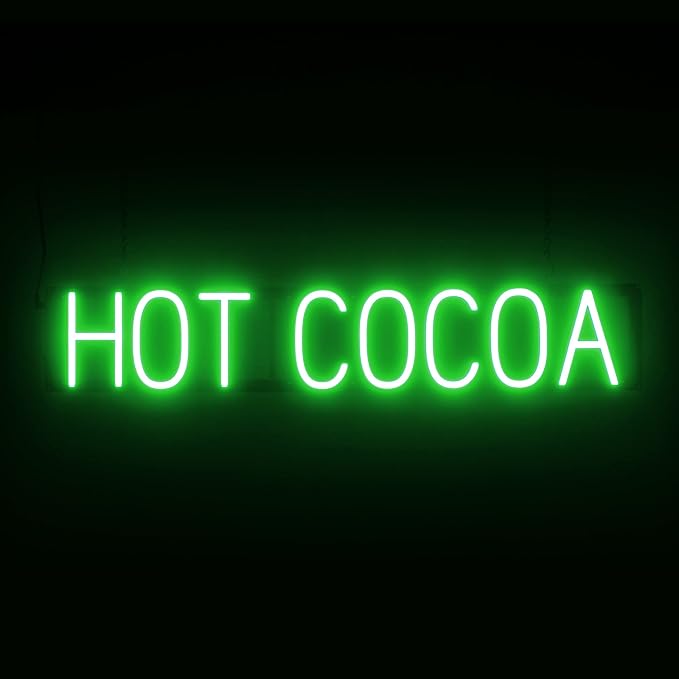 SpellBrite HOT COCOA Sign | Coffee Drink-Related Sign by SpellBrite