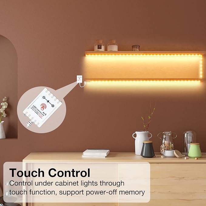 DAYBETTER Under Cabinet Lighting kit, Dimmer and Adapter, Dimmable - Image 4