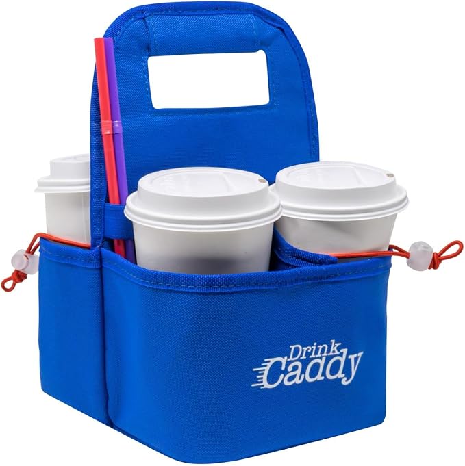 Drink Caddy Portable Drink Carrier and Reusable Coffee Cup Holder by CaddyMesa
