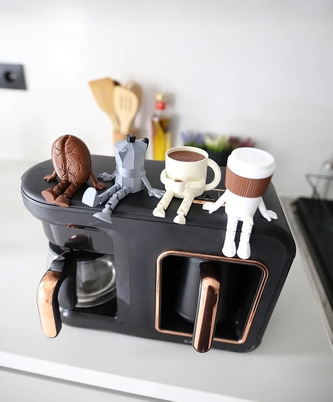 Funny Coffee Figurines Set – Bar Decor – Cute Accessories - Image 4