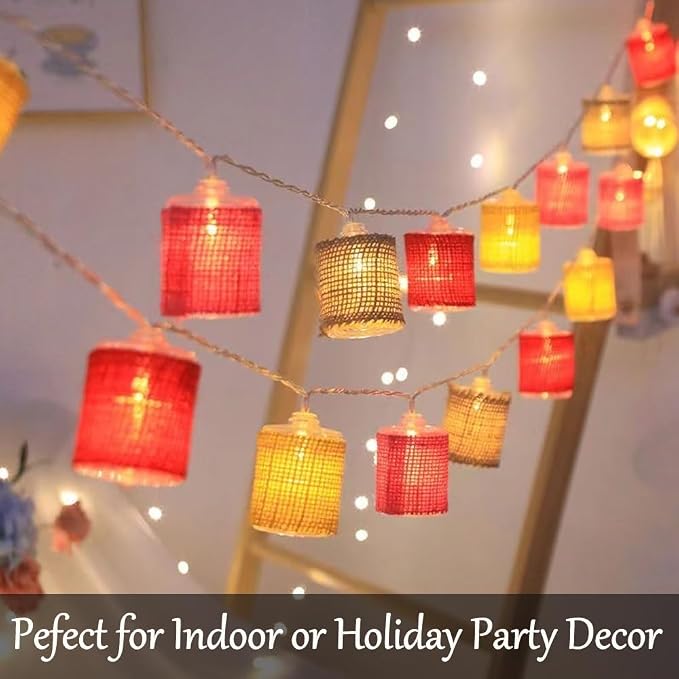 Fielegen 10 LED Retro String Lights 2 Meter Battery Powered Vintage Theme - Image 4