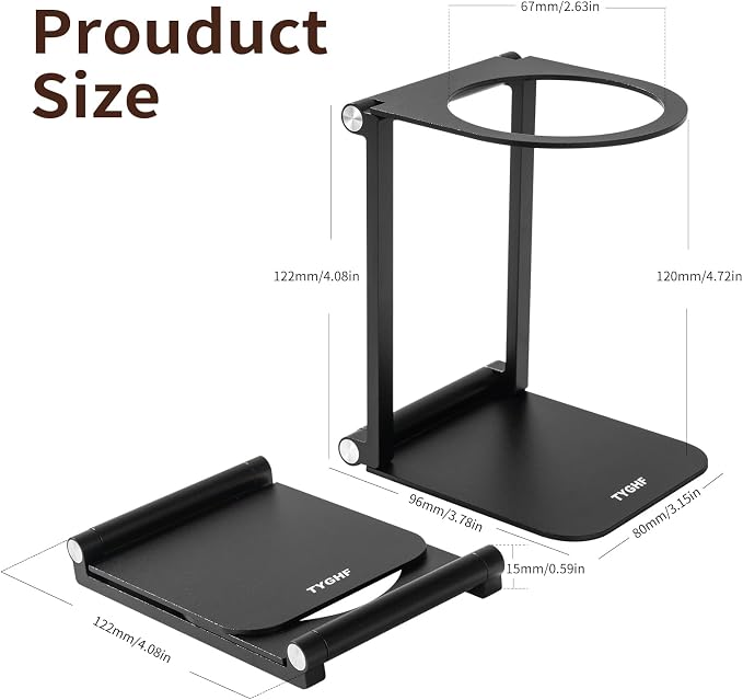 Pour Over Coffee Maker Stand, Foldable Portable Electric Espresso Machine Stand - Image 8
